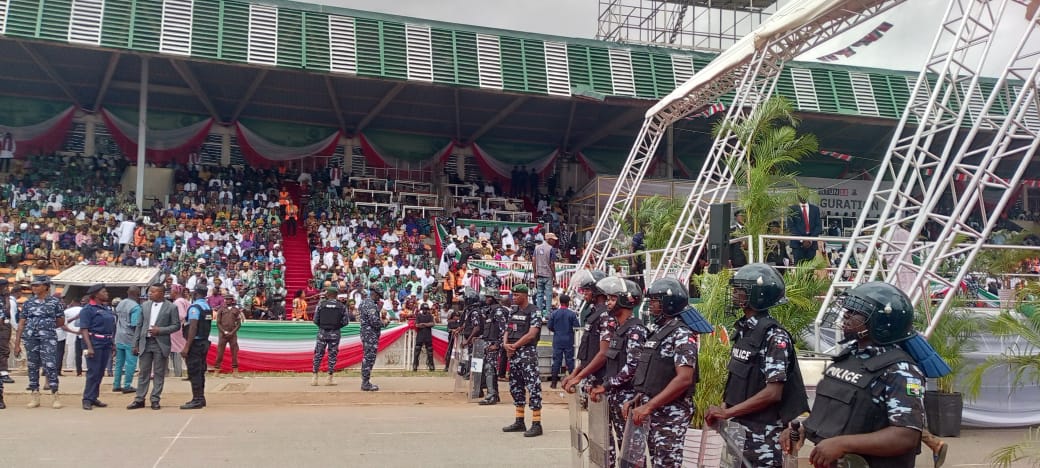 Heavy security in Ibadan as Makinde takes oath office for second term [PHOTOS]