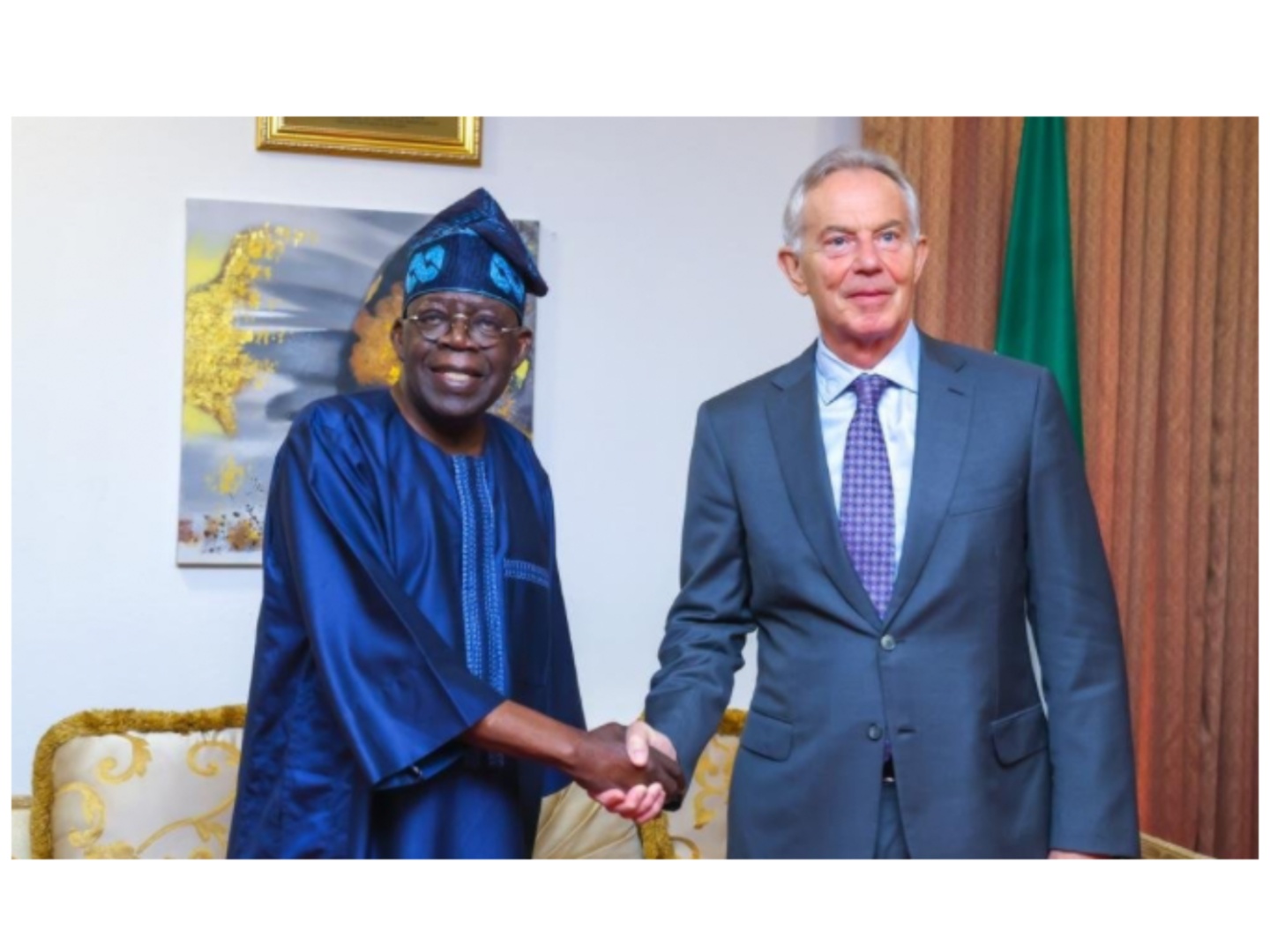 Tinubu receives ex-UK Prime Minister, Tony Blair ahead of inauguration