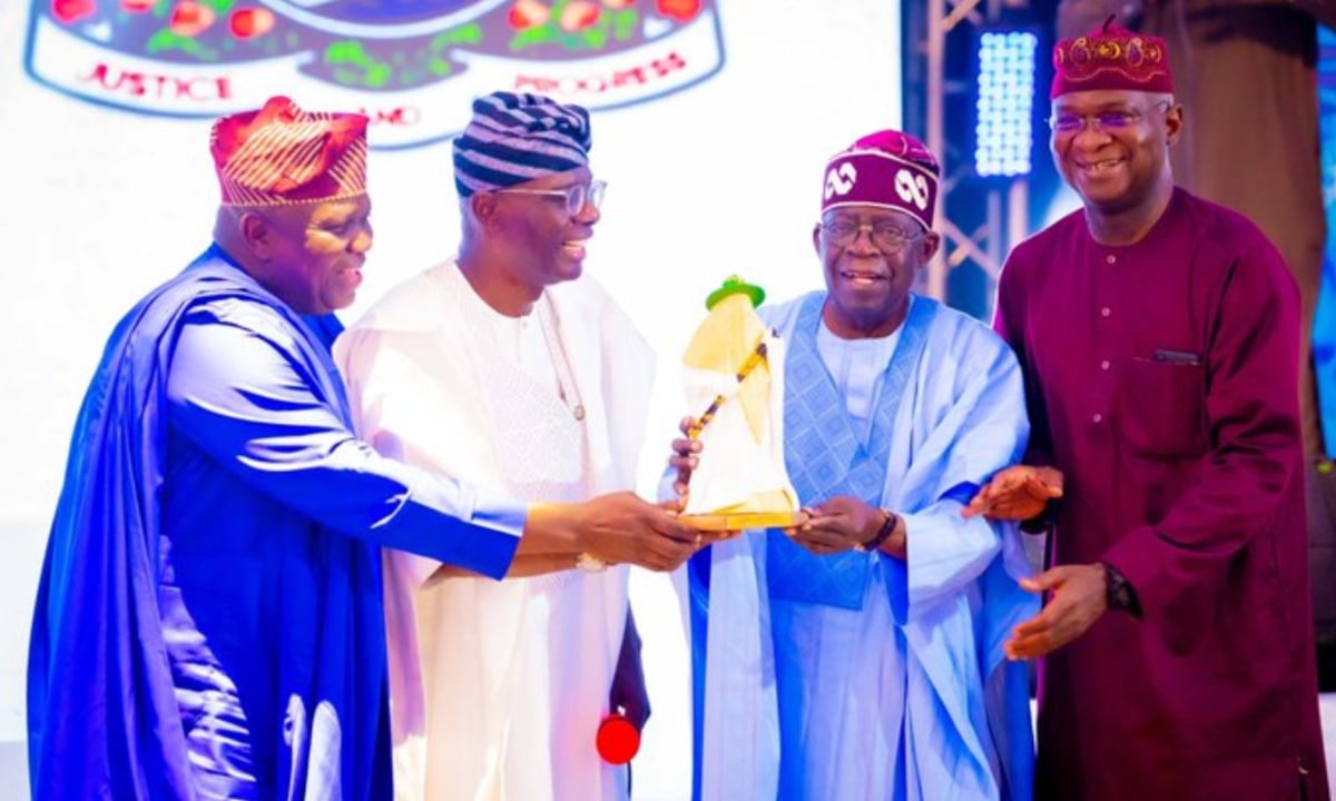 Lagos: Tinubu reunites Fashola, Ambode, Sanwo-Olu [PHOTO]