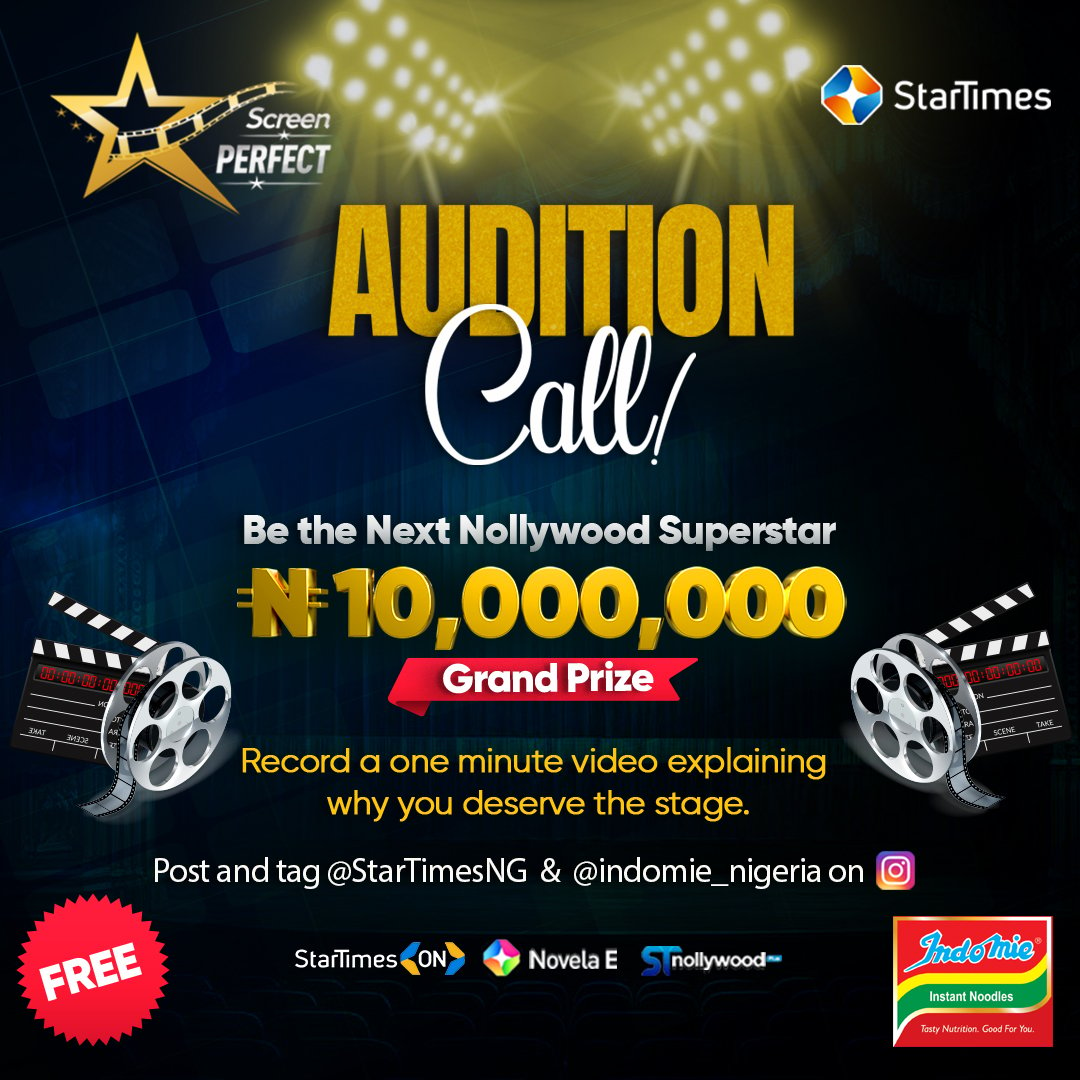 StarTimes, Indomie set to discover new Nollywood stars in SCREEN PERFECT