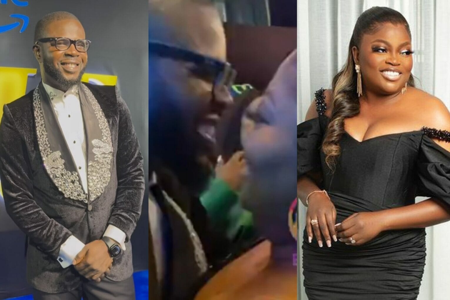 Funke Akindele, ex-husband,JJC Skillz reunite at movie premiere